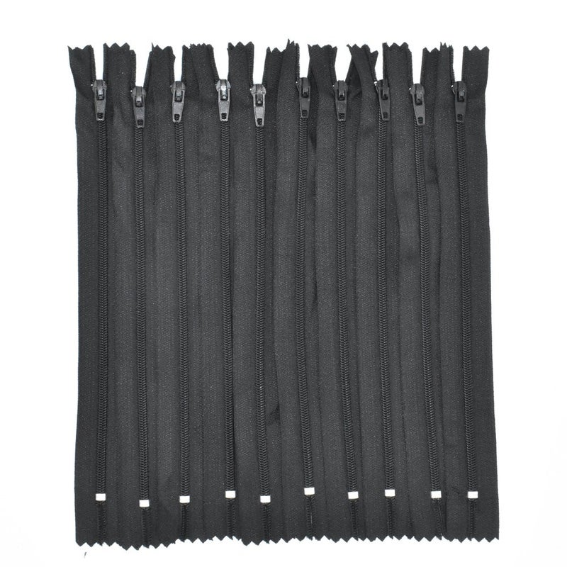 Renashed 100Pcs 9 Inch Nylon Coil Zippers Bulk #3 Closed End Separating Supplies for DIY Tailor Projects Sewer Sewing Bag Craft Accessories Crafter's Specia - Image 1